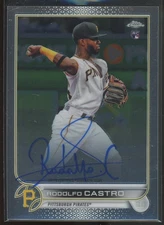 2022 Topps Chrome Rodolfo Castro #RA-DC Rookie RC Autograph Pirates