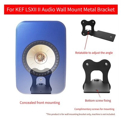Wall Mounted Bracket Black Metal Adjustable Stand for KEF LX II Audio Parts