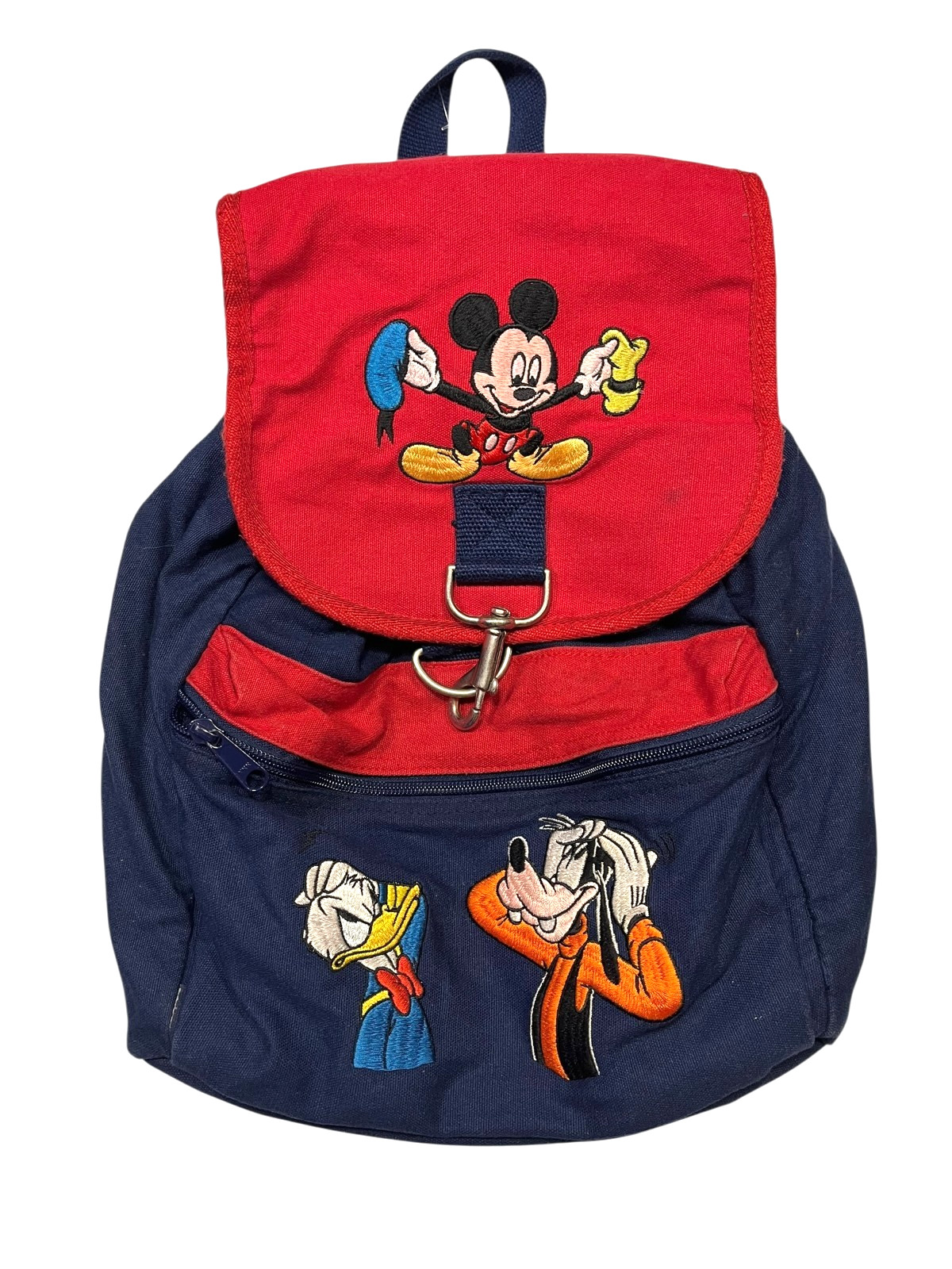 DISNEY-STORE Blue/Red MICKEY MOUSE BACKPACK Goofy Donald Duc
