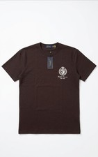 Image of Polo Ralph Lauren T-Shirt Men's Large Brown Crest Logo Short Sleeve Preppy NWT