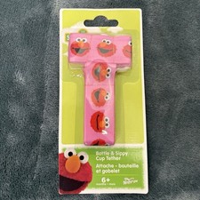 Petite Creations No Throw Bottle And Sippy Cup Tether Elmo Pink