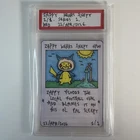 1/1 Hand Drawn Zappy Rat Snorlax Poncho Slabbed Card Pokemon Parody Brokemon Art