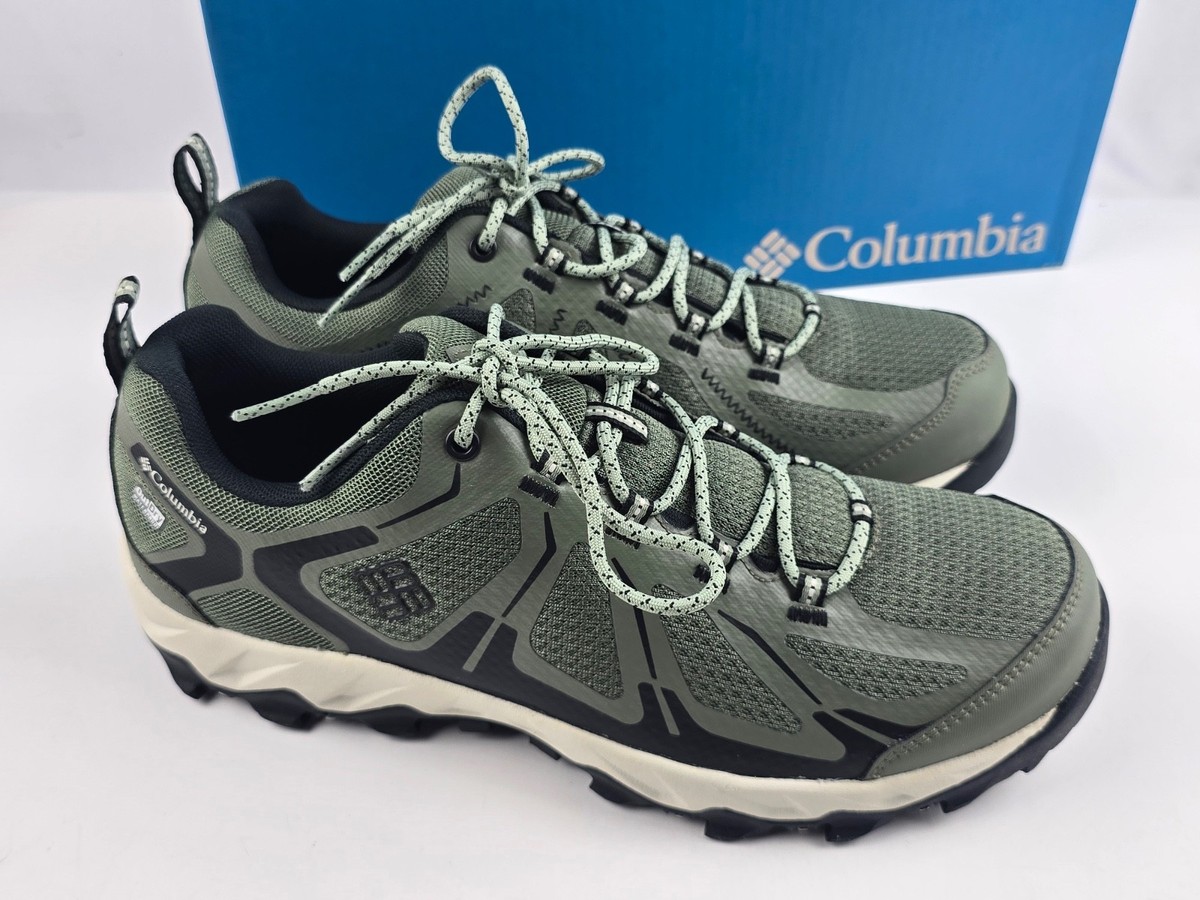 Columbia Men’s Olive Green and Navy Trail Sneakers Amazon.com | Columbia Mens Vertisol Trail, Black/Napa Green  main image 4