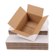 30 PCS 8x6x4 Inch Cardboard Shipping Boxes White Gift Mailer Corrugated Supply