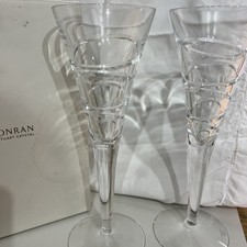 Aura Champagne Flute Jasper Conran Crystal Glasses 10.5" Tall