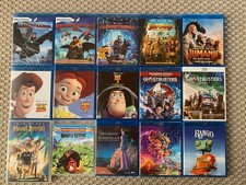 FILM BLU RAY DVD LOTTO FILM ANIMAZIONE TOY STORY NAUSICAA JUMANJI GHOSTBUSTERS