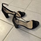 Ankis Black Heels Size 9.5M for Women Open Toe Ankle Strap High Heel Shoe  — photo 2