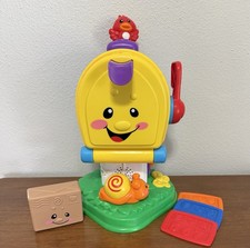 Fisher Price Laugh and Learn Mailbox With Mail Letters Package Box Tested Works