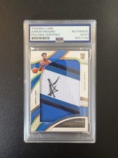 2021-22 Immaculate Aaron Wiggins Jersey Number Jumbo Patch Rookie AUTO PSA DNA