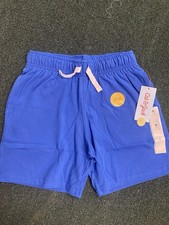 Lot Of 6 Cat  Jack Blue Elastic Drawstring, Double Pocket Kids Shorts Size 8