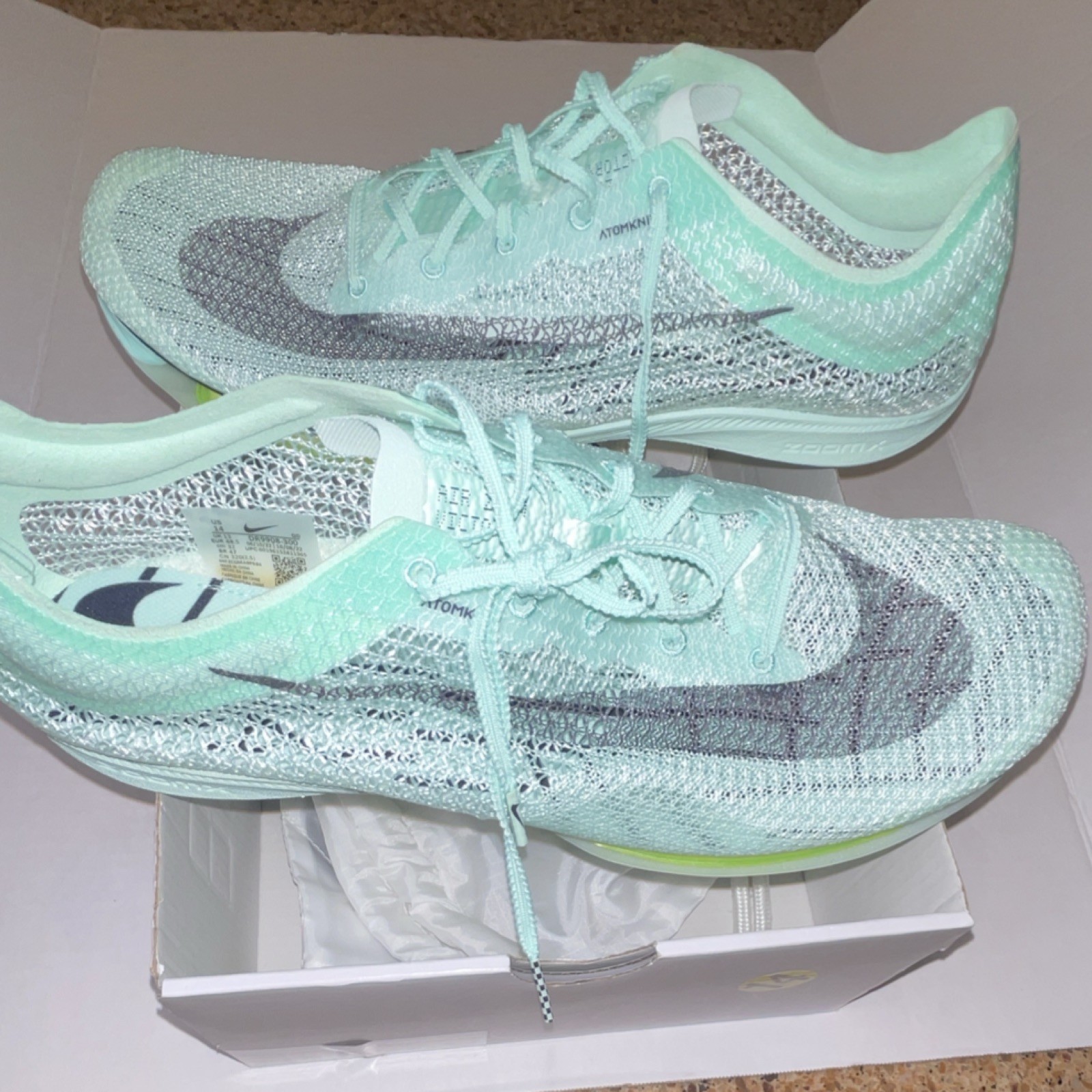 Nike Air Zoom Victory Track Running Mint Foam DR9908-300 original box(no lid). thumbnail 7