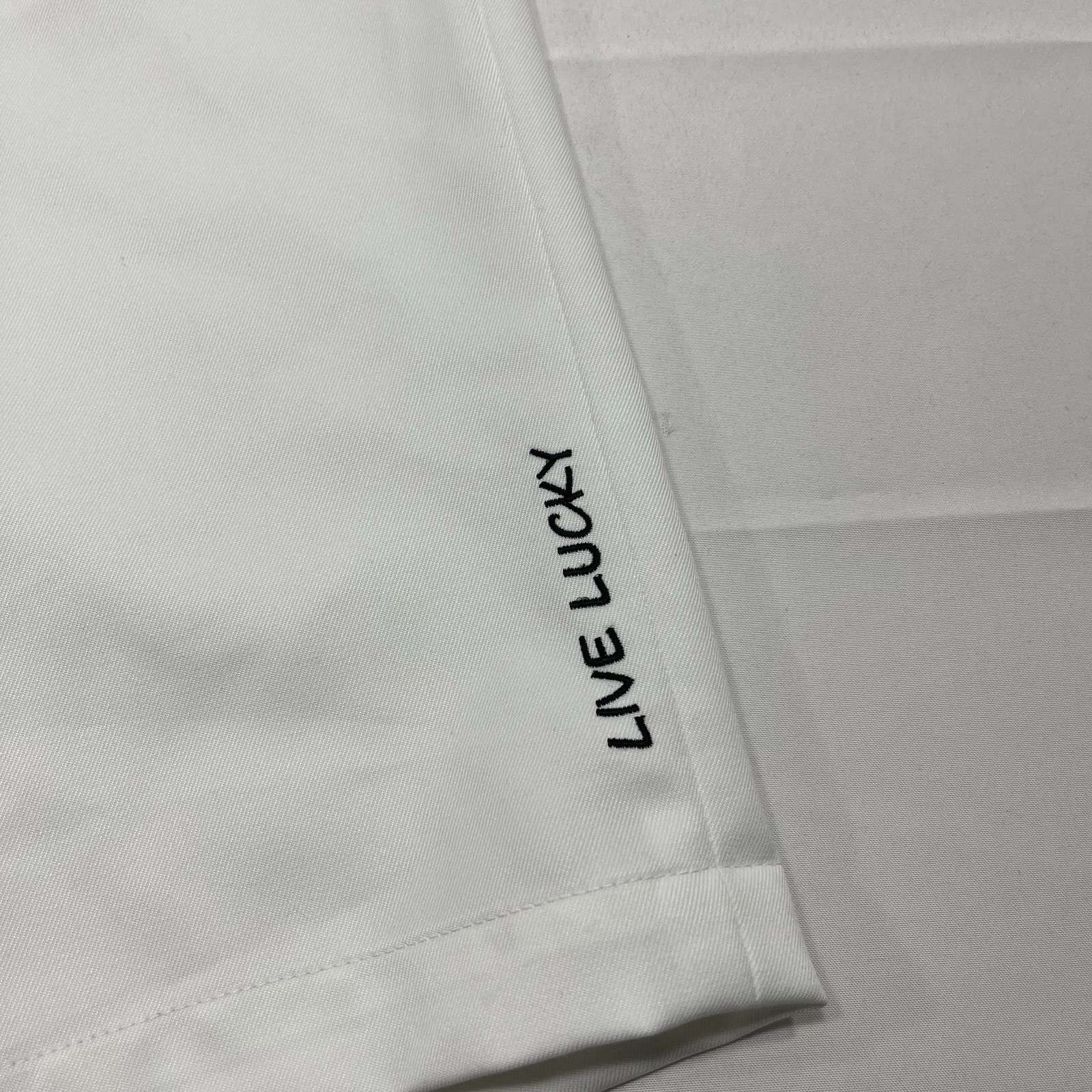 Black Clover Mens White Solid Polyester Flat Fron… - image 2