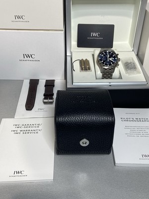 IWC Pilot Le Petit Prince Chrono. IW377714 B&P  W/New IWC Bracelet & Travel Case