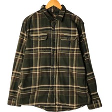 Used Orvis long-sleeved flannel check shirt men's size L approx.