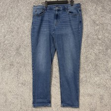 Old Navy Wow Boyfriend Jeans Womens Size 12 35x28.5 Blue Stretch Denim Mid Rise