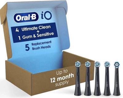 #ad Oral B iO Ultimate Clean Replacement Brush Heads 5 Count 4 Ulti. Clean 1 Gum $47.99