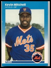 Fleer 1987 Fleer Kevin Mitchell #17 Baseball
