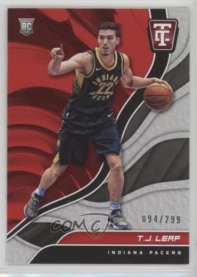 2017-18 Panini Totally Certified Rookies 94/299 TJ Leaf #118 Rookie RC 1h5