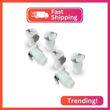 LeLuv Vacuum Pump Fitting, 1/4" Female QC x 1/8"-27 Male NPT, 6-Pack, White
