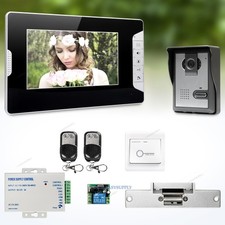 7inch Video Door Intercom System with Mute Mode for Home Security for Apartment