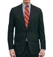 Brooks Brothers Men Blazer Size 40 Regular Black Explorer Classic Fit Wool Blend