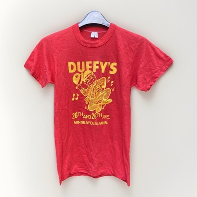 Duffy s Nightclub Vintage 80s T Shirt Punk Rock Bar Venue Minnneapolis USA Rare!