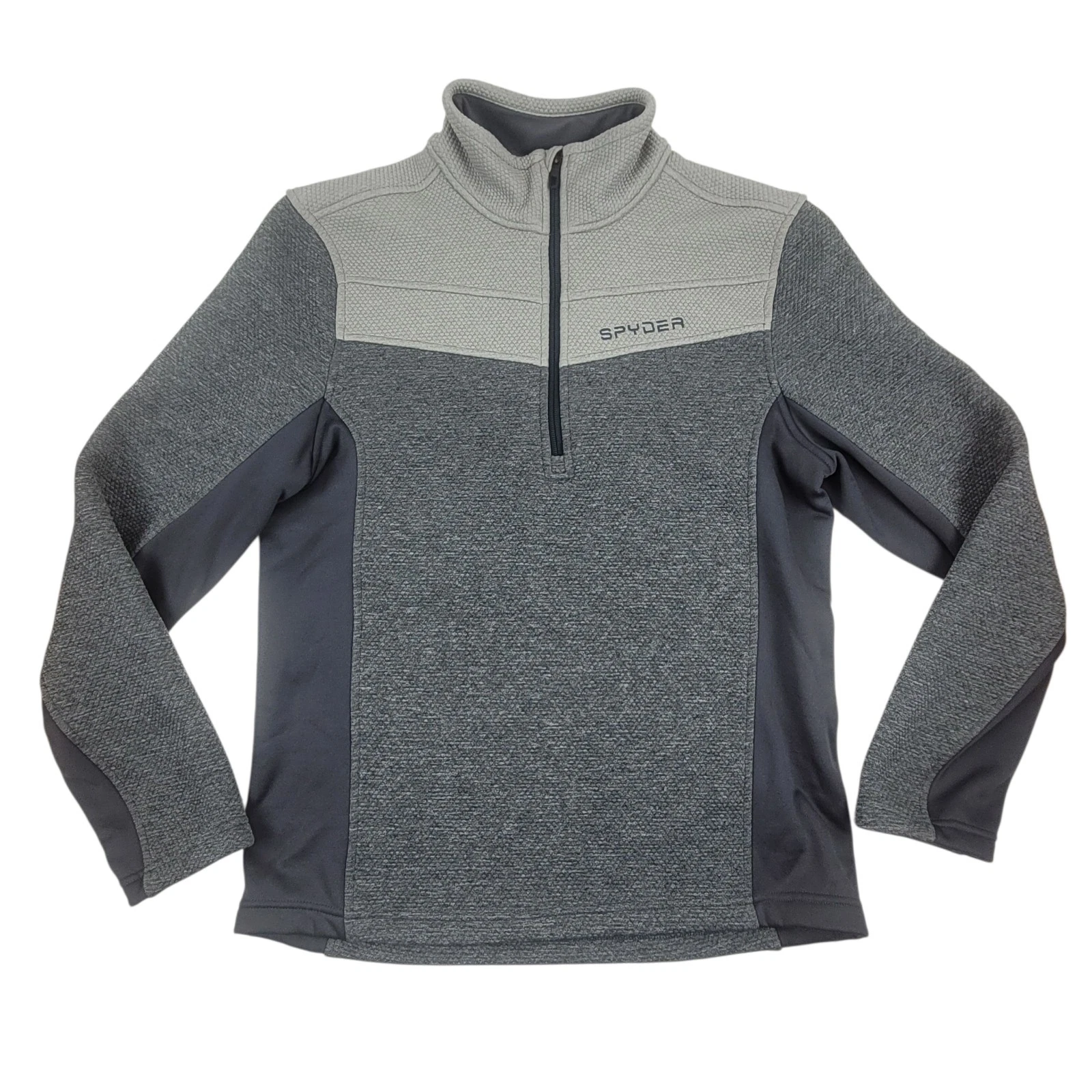Spyder Encore Half Zip Fleece Jacket Medium Grey