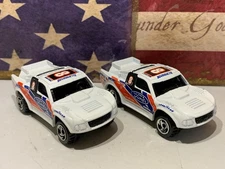 HOT WHEELS BAD MUDDER X2. 1998 1ST EDITION WHITE,LOOSE NICE