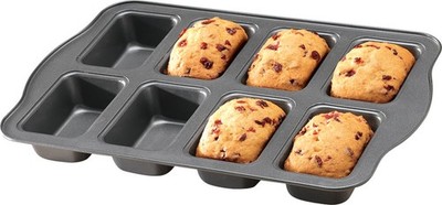 Non-Stick Mini Loaf Baking Pan, 8-Well Bakeware