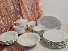 Königlich Tettau Bavaria Porzellan Etoiles Hanns Welling Reliefrand-Einzelteile