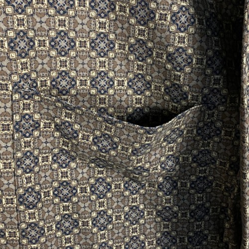 Natural Issue Mens XL Long Sleeve Button Shirt Brown Geometric Light Flannel - Picture 5 of 12