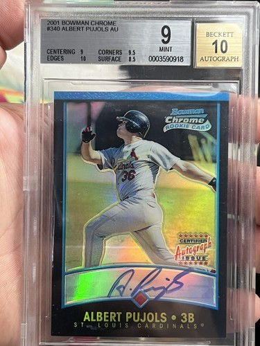 Albert Pujols [Refractor Autograph] #340 card