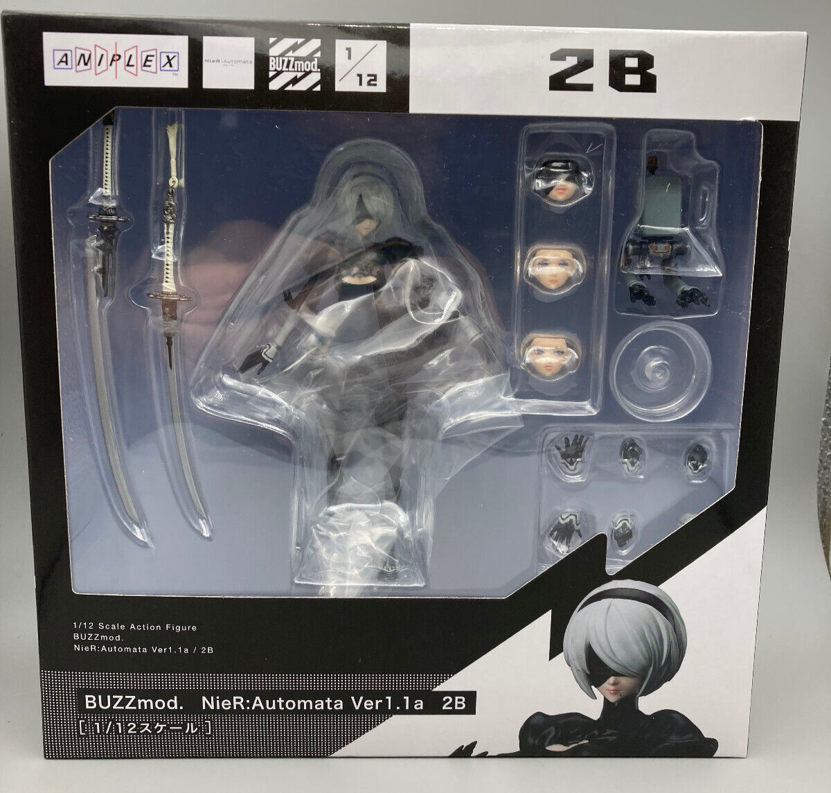 BUZZmod. 2B 「NieR：Automata Ver1.1a」 1/12 BUZZmod NieR: Automata Ver 1.1a 2B 1/12 Scale Action Figure