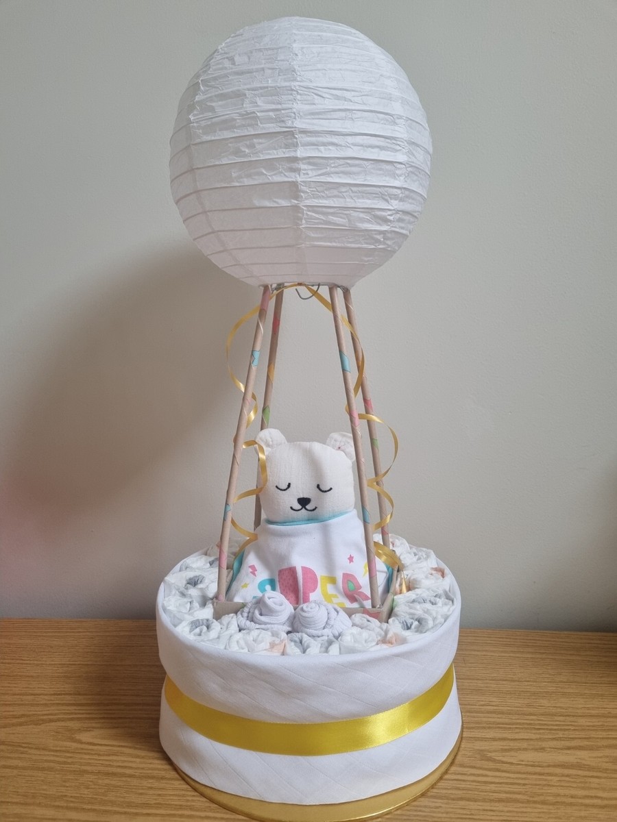 Nappy (Hot Air Balloon) Unisex (with hidden baby  items)