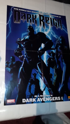 Panini Marvel Promo Poster zum Start Dark Reign Serie 2009, 59 cm, wie neu