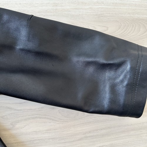 Pronto Uomo Lambskin Leather Jacket Coat Men XXL Hipster Black Pockets READ! - Picture 9 of 18