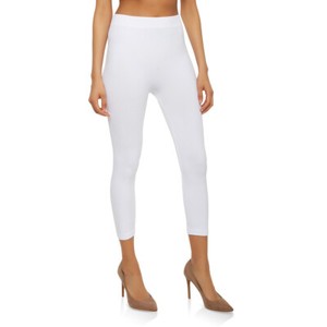 white leggings capri length