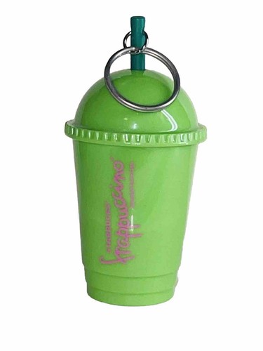 Starbucks Green Frappuccino with Straw Keychain Summer 2016 Limited Edition Rare - Picture 6 of 10