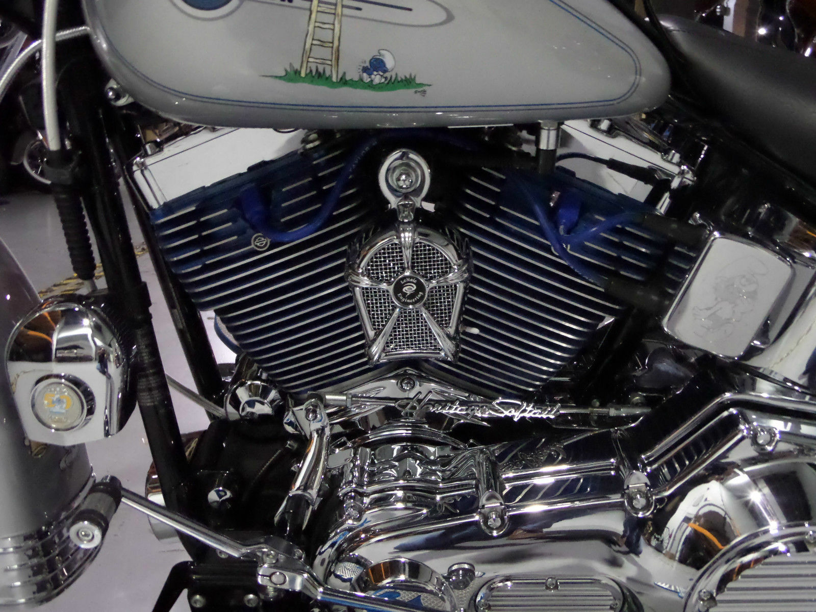 LeNale Engine Cooling Fan Chrome 1416 Touring Harley Davidson New Design! eBay