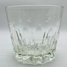 Princess House Heritage Crystal Ice Bucket Etched 5.25" Tall, 6" Diameter