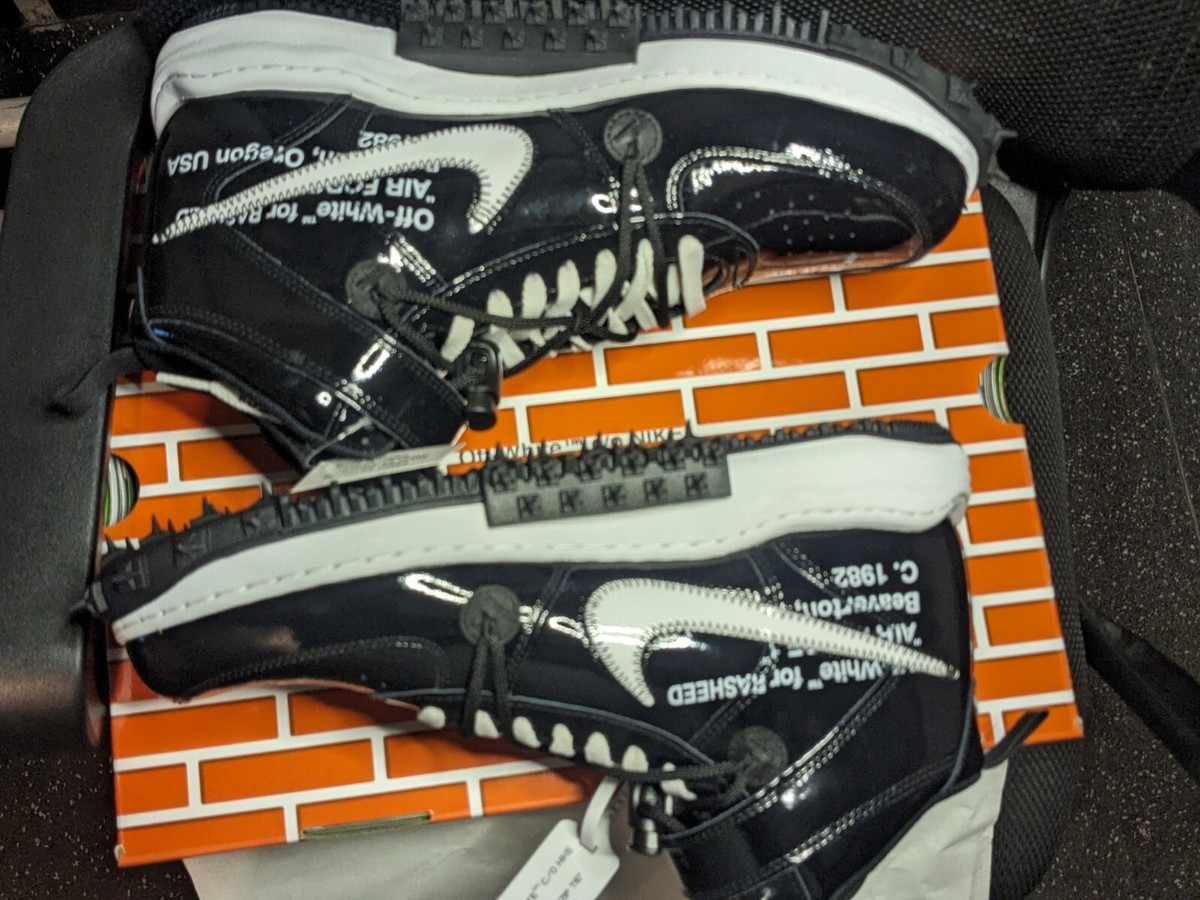 Size 12.5 - Nike Air Force 1 Mid x Off-White Sheed Black Size 12.5 - Nike Air Force 1 Mid x Off-White Sheed Black