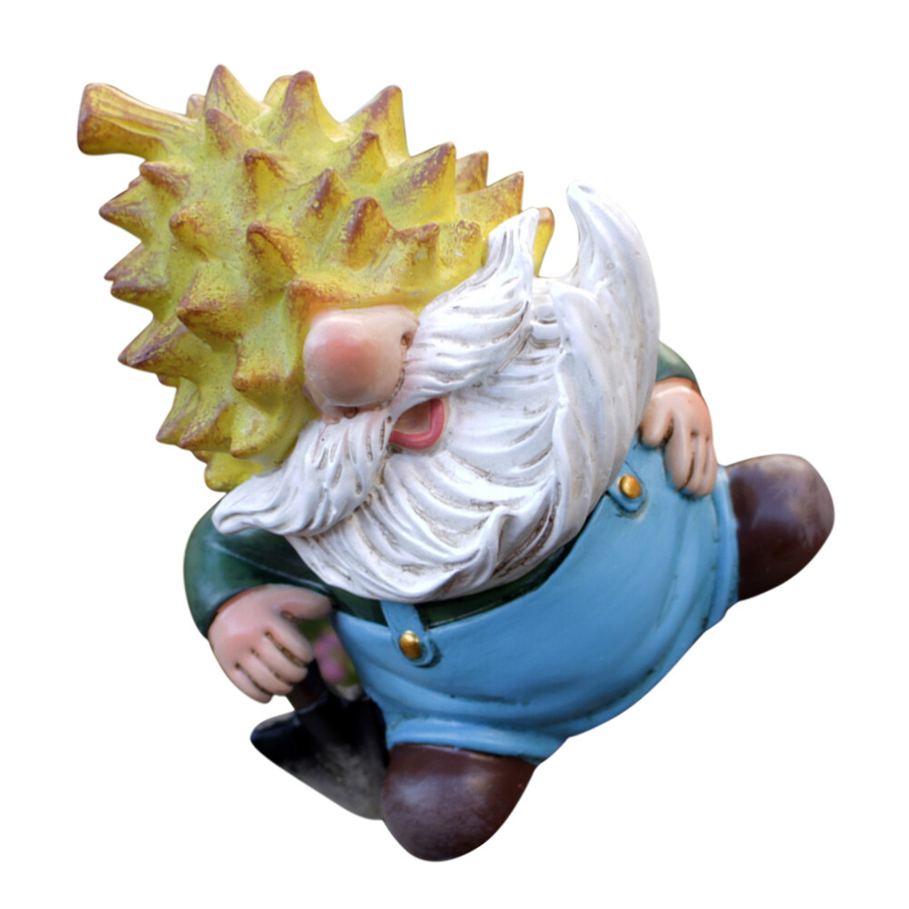 5pcs Garten Gnom Statue Harz Gnom Figur für Terrassharten Rasen Veranda