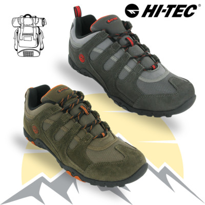 Herren Hi-Tec Wanderschuhe Quadra Wildleder leichte Schnürschuhe Wanderschuhe 8-12