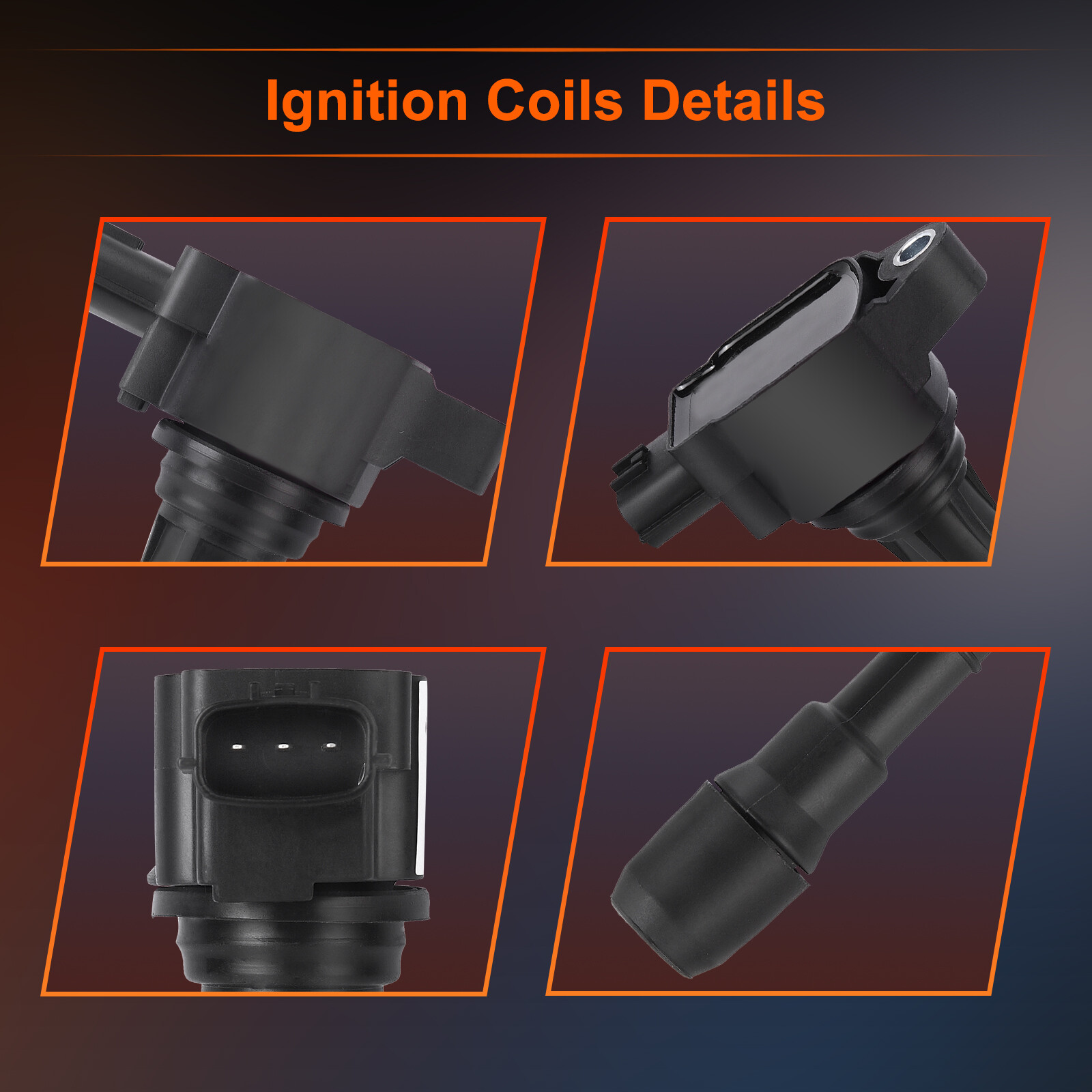 6 Ignition Coil Pack UF617 For Infiniti G37 M37 Q50 Q60 Q70 Nissan 370Z