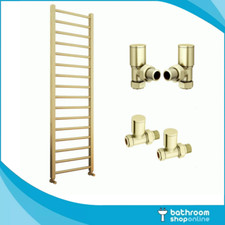 Brushed Brass Towel Rail Ladder Radiator Bathroom Heater Warmer 1600 x 500