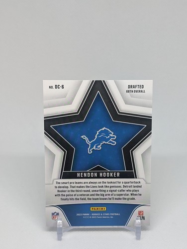 2023 ROOKIES & STARS🔥HENDON HOOKER🔥MINT?!🔥DRAFT CLASS🔥ROOKIE RC #6🔥📈 - Picture 2 of 2