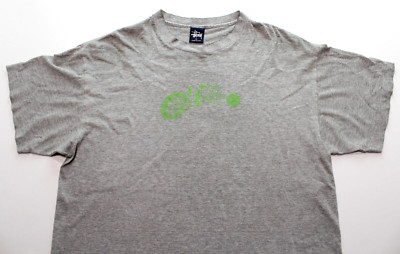 掲載モデル 1990 Stussy TAPESTRY 2 PRINTED T VTG 90s STUSSY ~GREEN MACHINE~ SINGLE STITCH TEE~MADE IN USA