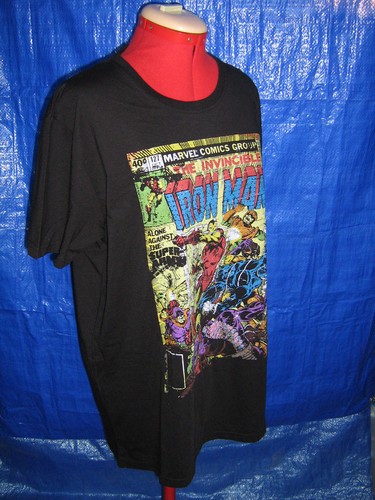 (New) Marvel Iron Man Comic Cover print T-Shirt, Avengers, Robert Downey Jr. - Picture 8 of 12