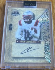 2023 Wild Card 7 Card Stud Malik Cunningham 1/2 AUTO Louisville Baltimore Ravens
