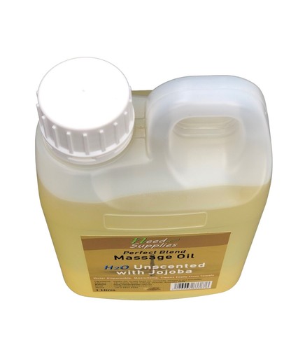 Perfect Blend, Dispersible Massage Oil 1 Litre + Pump H2Oil Premium Grade Jojoba - Picture 3 of 5